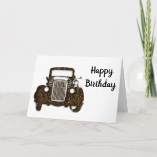 Classic Car Birthday Card