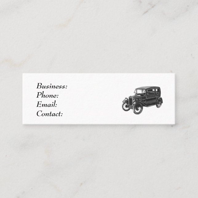 Classic Car - Business Card (Front)