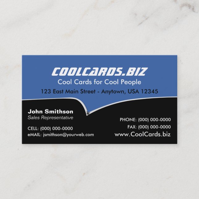 Classic Car Business Card (Front)