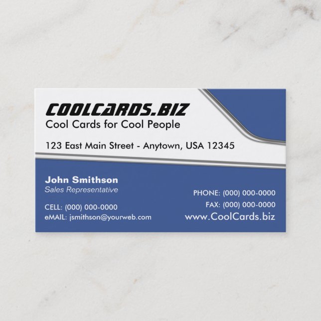 Classic Car Business Card (Front)