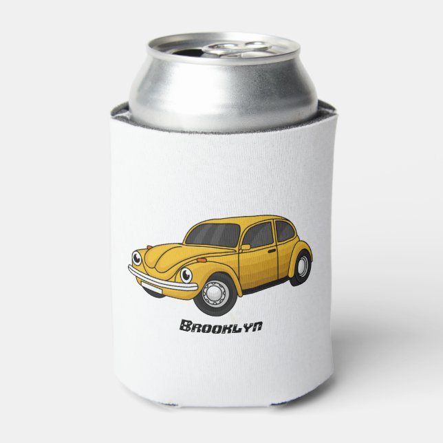 Classic car cartoon can cooler (Can Front)