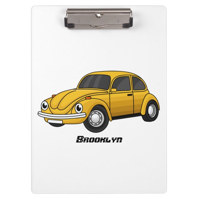 Classic car cartoon clipboard (Front)