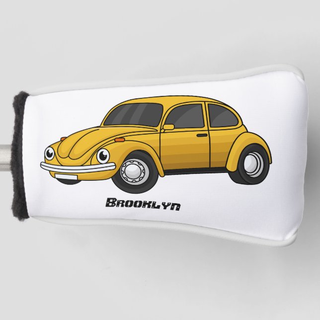 Classic car cartoon golf head cover (Front)