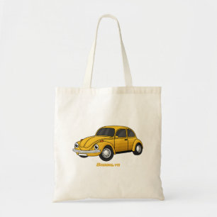 Classic car cartoon tote bag