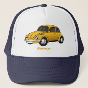 Classic car cartoon  trucker hat
