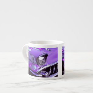 Classic car: Chevrolet with flaming hood Espresso Cup