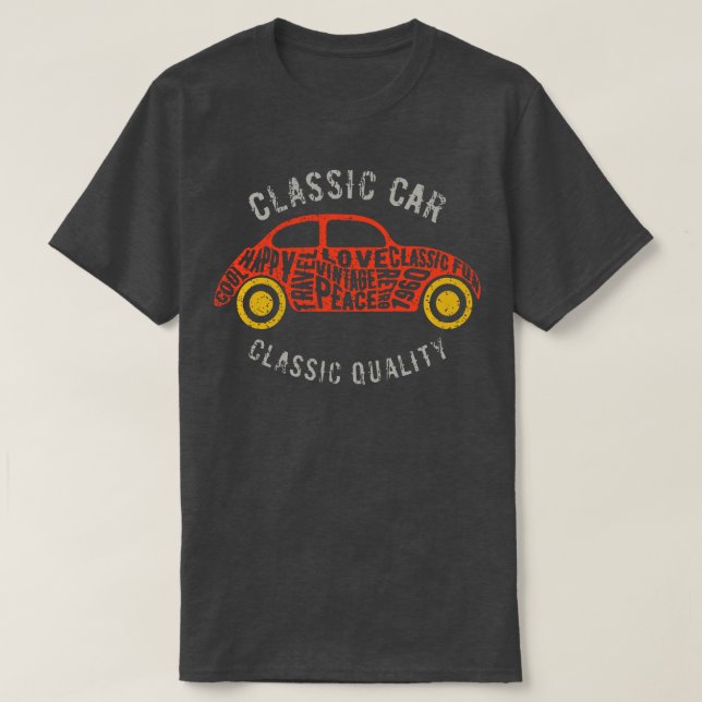 Classic Car  Classic Quality  T-Shirt (Design Front)