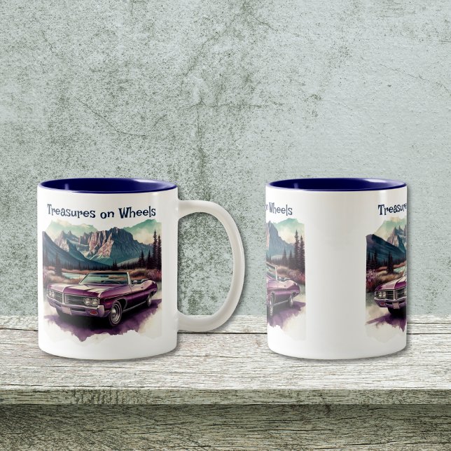 Classic Car Coffee Mug (Customizable; with/without personalization.  
Personalize, Edit Using Design Tool.
)