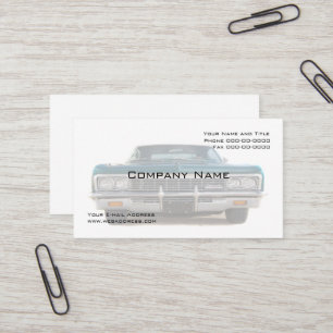 Classic Car Collector Business Card