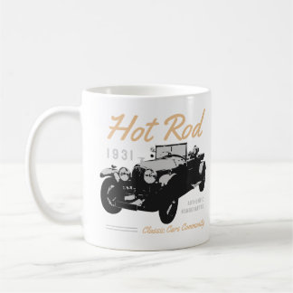 Classic car community typography coffee mug