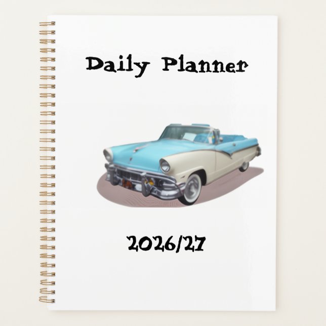 Classic Car Daily Planner (Front)