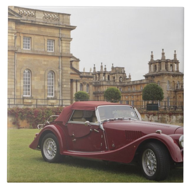 Classic car exhibition, Blenheim Palace Ceramic Tile (Front)