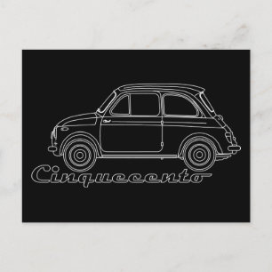 classic car Fiat Cinquecento The PUCH 500 postcard