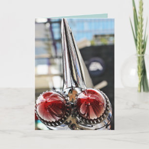 CLASSIC CAR FINS CADDY BIRTHDAY CARDS