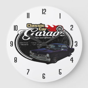 Classic Car Garage Custom GTO Large Clock