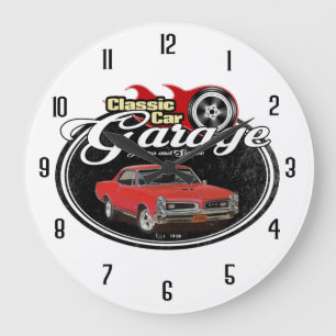 Classic Car Garage GTO Large Clock