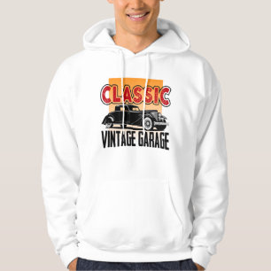 Classic car garage hoodie