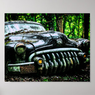 Classic Car Graveyard   Buick Roadmaster Poster