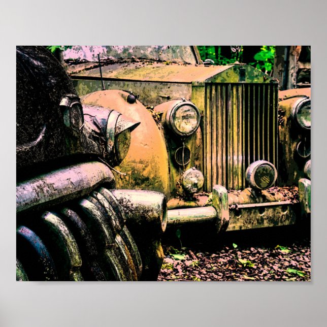 Classic Car Graveyard | Rolls Royce Poster (Front)