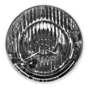 Classic car headlight ceramic knob