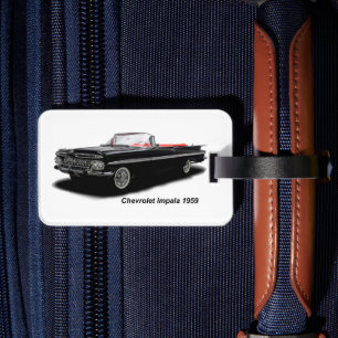 Classic Car image for Luggage Tag w/ leather strap