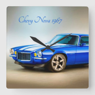Classic Car image for Square-Wall-Clock Square Wall Clock