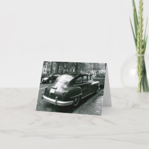 Classic car in Beacon Hill Photo Note Card