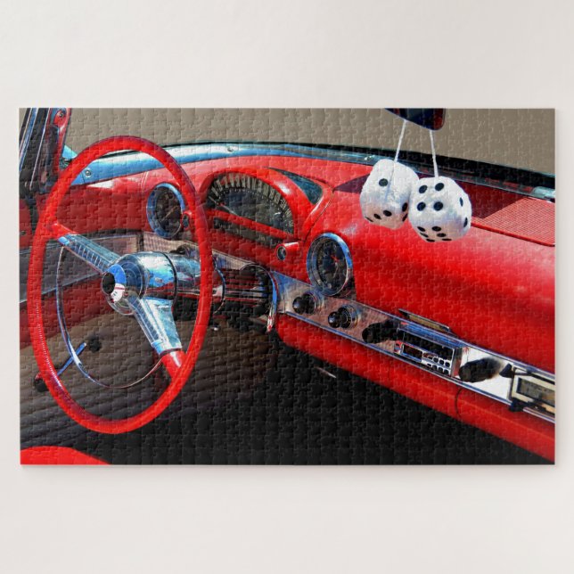 Classic Car Interior Jigsaw Puzzle (Horizontal)