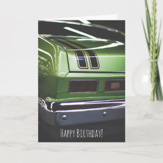 Classic Car Lover Nova Chevy Funny Birthday Card