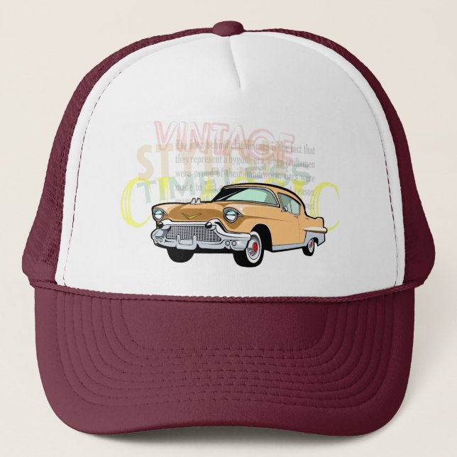 Classic car, old Chevrolet Bel Air in brown Trucker Hat (Front)
