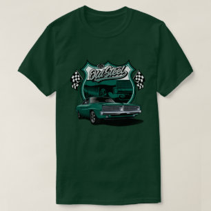 Classic Car Old Steel Race Pattern T-Shirt