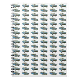 Classic Car Pattern #7 @ Garysretrogarage Notebook