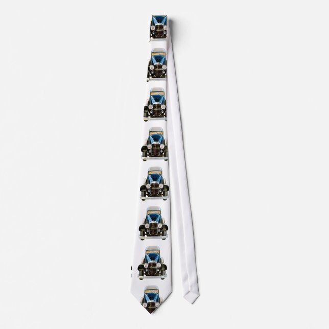 Classic Car Pattern #8 @ Garysretrogarage Tie (Front)