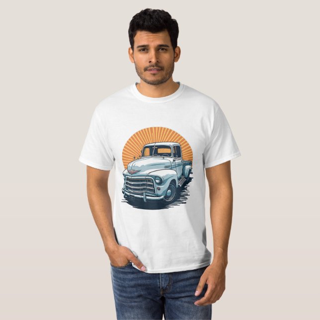 Classic car pickup chevrolet vintage T-Shirt (Front Full)