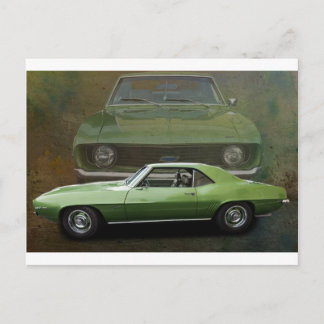 Classic car postcard