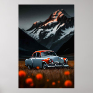 classic car poster