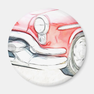 Classic Car red Magnet