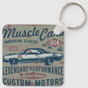 Classic Car Retro Key Ring