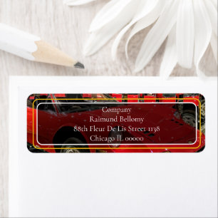 Classic Car Return Address Label