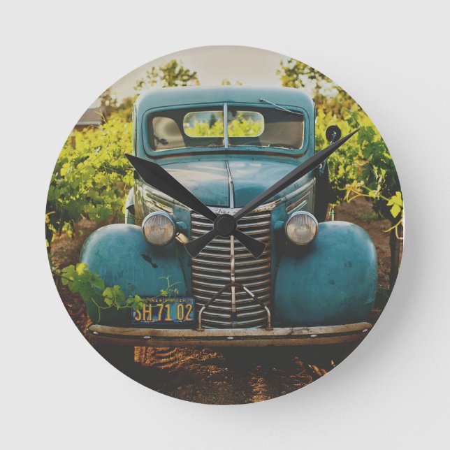 Classic Car Round Clock (Front)