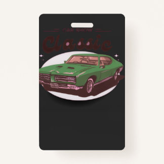 Classic Car Show ID Badge