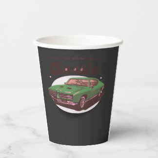 Classic Car Show Paper Cups