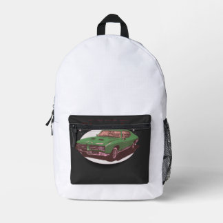 Classic Car Show Printed Backpack