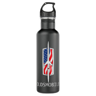 Classic Car Show Vintage Oldsmobile Rocket Logo  710 Ml Water Bottle