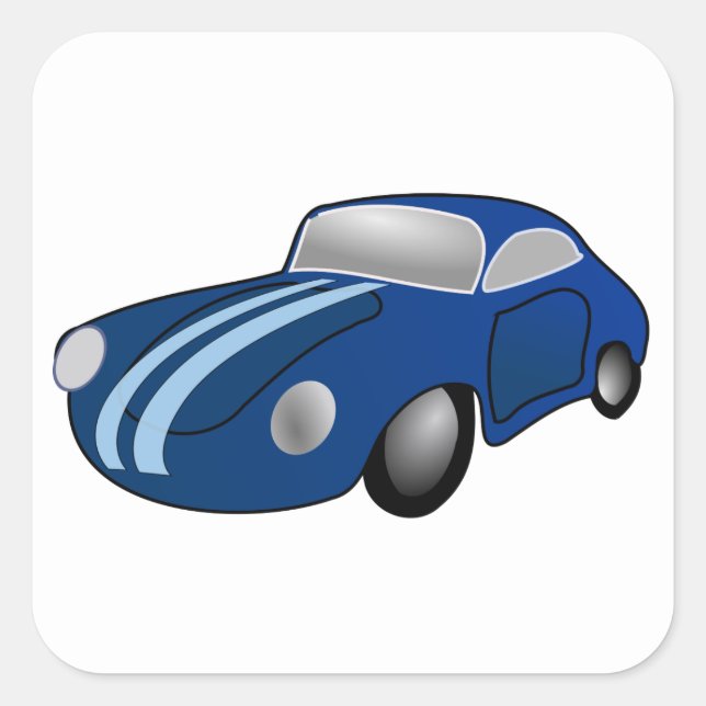 Classic Car Square Sticker (Front)