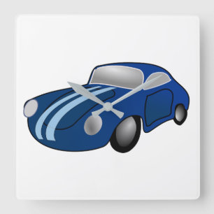 Classic Car Square Wall Clock