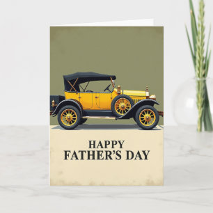 Classic Car Sweet Fathers Day Card