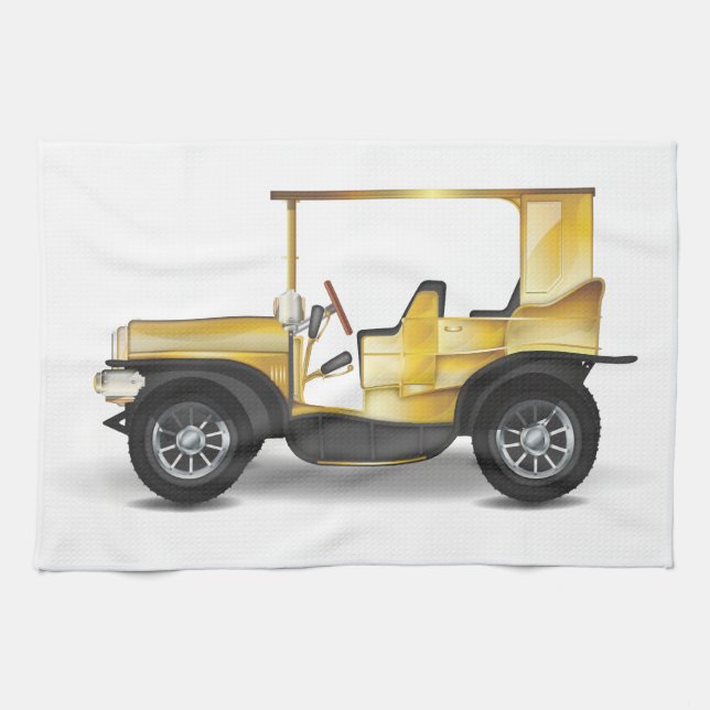 Classic Car Tea Towel (Horizontal)