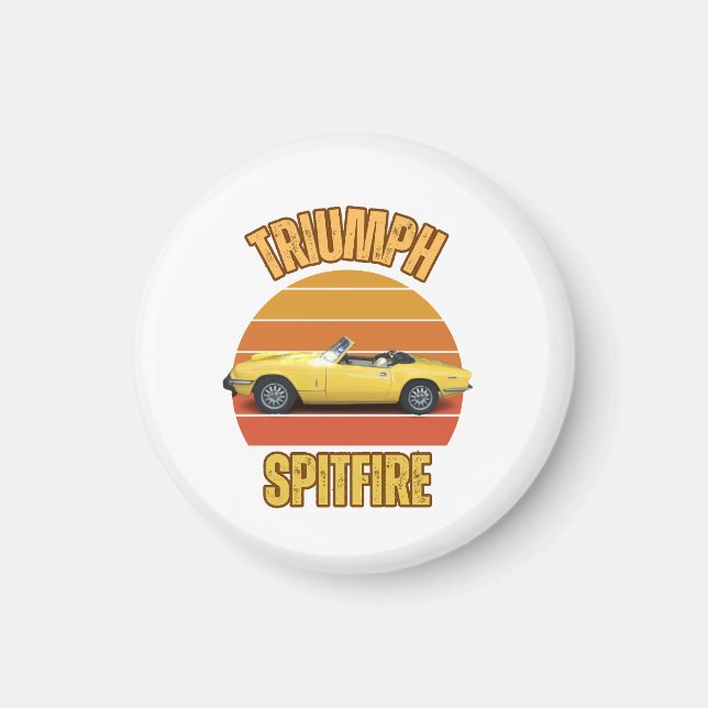 Classic Car Triumph Spitfire Magnet (Front)