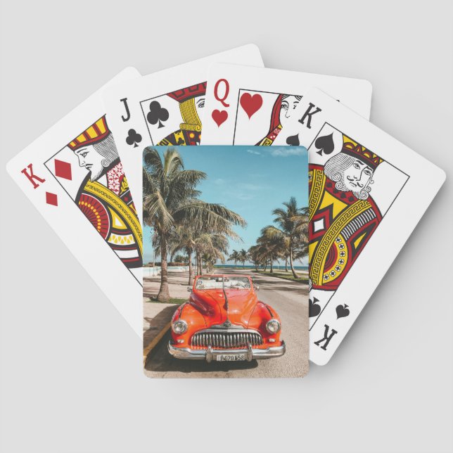 CLASSIC CAR TROIPICAL playing cards (Back)